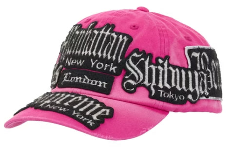 Supreme City Patches 6-Panel Hat Pink