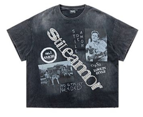 Stile De Amor Black No Stylist Tee
