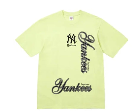 Supreme x MLB Teams NY Yankees Tee Pale Mint Pre-Owned