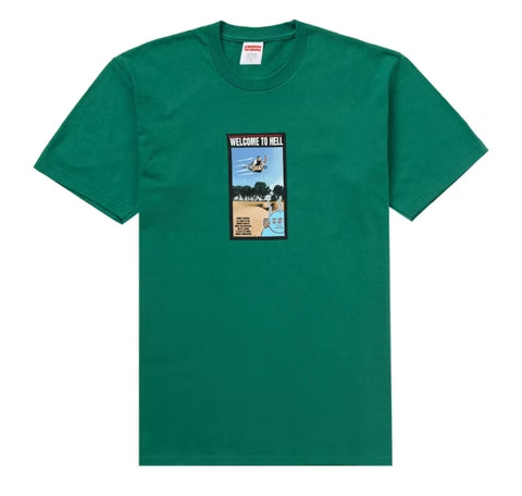 Supreme Toy Machine Welcome To Hell Tee Light Pine