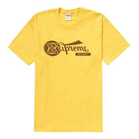 Supreme Records Tee Yellow