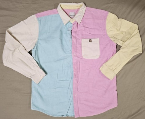 Teddy Fresh Color Block Corduroy Button Up Pre-Owned