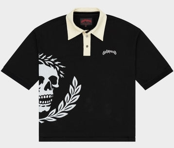 Godspeed Victor Oversized Crest Polo Black