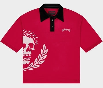 Godspeed Victor Oversized Crest Polo Red