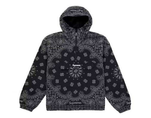 Supreme Reflective Bandana Anorak Black