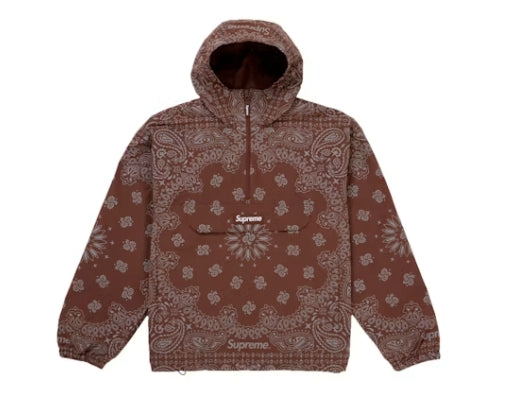 Supreme Reflective Bandana Anorak Brown