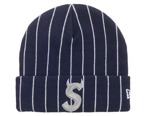 Supreme New Era Devil S Logo Beanie Stripe