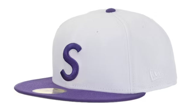 Supreme New Era Reaper S Logo 59Fifty Fitted Hat White