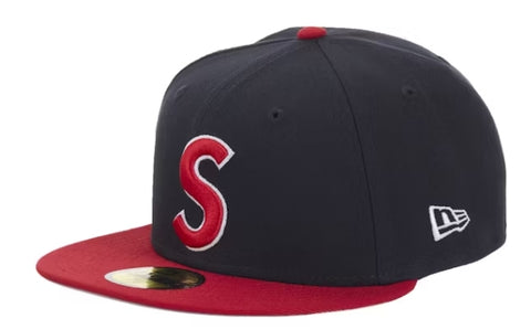 Supreme New Era Reaper S Logo 59Fifty Fitted Hat Navy