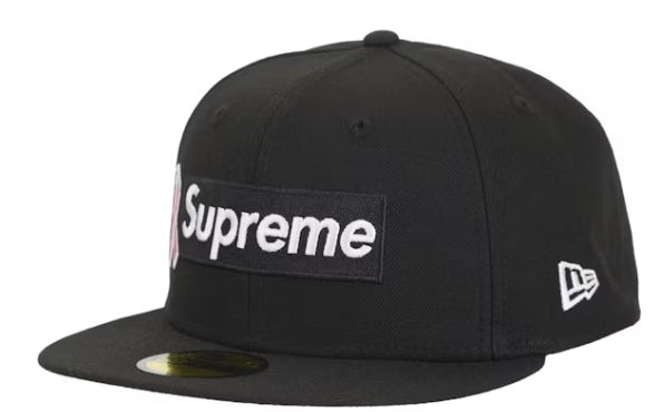 Supreme x New Era Breast Cancer Awareness Box Logo Fitted Hat Black