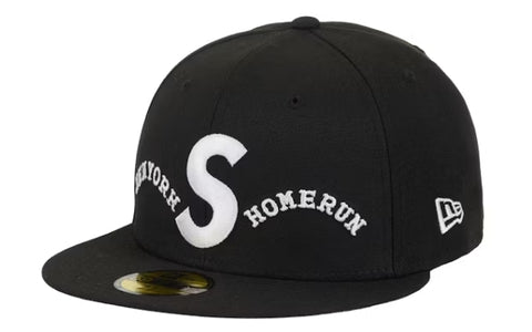 Supreme Homerun S Logo New Era 59Fifty Hat Black