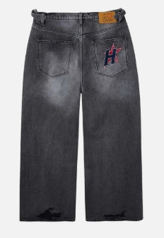 HMDD Black Baggy H-Star Jeans