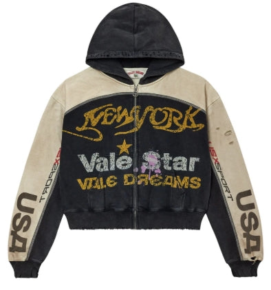 VALE FOREVER VALE STAR ZIP UP HOODIE