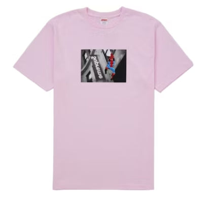 Supreme Spider-Man Tee Light Pink