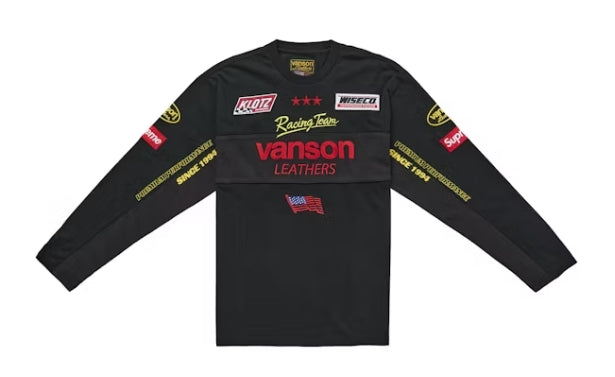 Supreme Vanson Leathers L/S Top Black