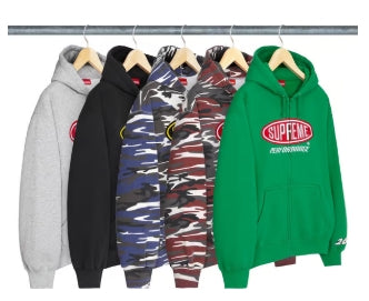 Supreme Performance Zip Up Hooded Sweatshirt Red Camo