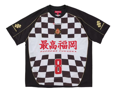 Supreme Checkerboard Soccer Jersey Black