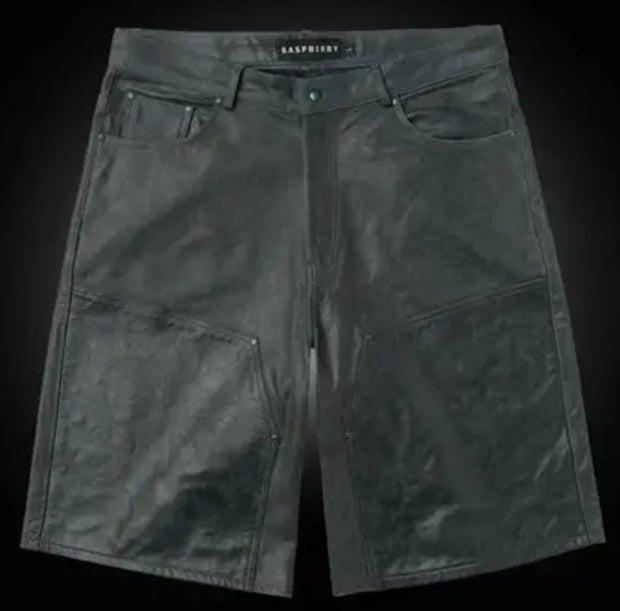 GV Gallery Raspberry Hills Leather Shorts Pre-Owned