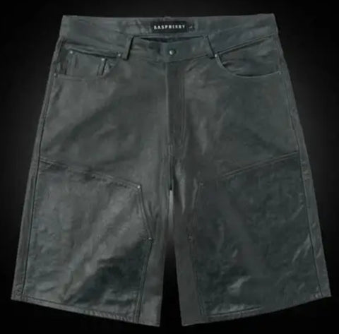 GV Gallery Raspberry Hills Leather Shorts Pre-Owned