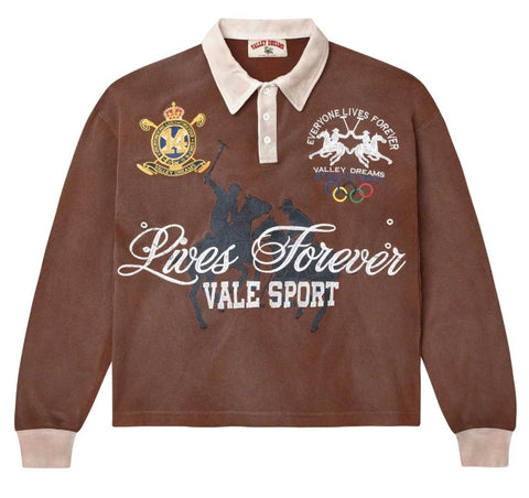 VALE FOREVER VANDERBUILT LONGSLEEVE RUGBY BROWN
