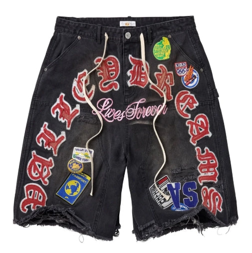 VALE FOREVER WORKSHOP JORTS BLACK