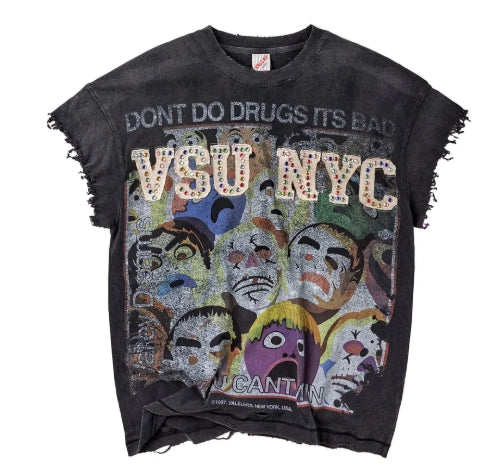 VALE FOREVER NO DRUGS TANK BLACK