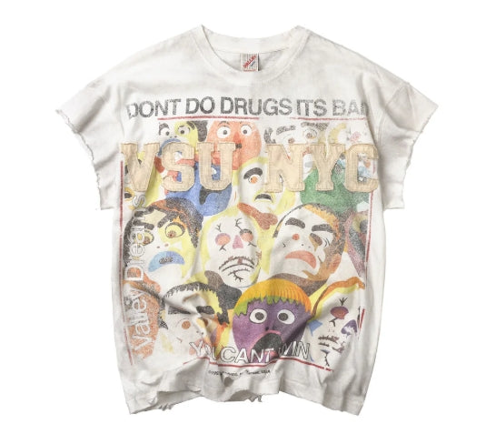 VALE FOREVER NO DRUGS TANK WHITE