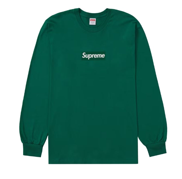 Supreme Box Logo L/S Tee Light Pine