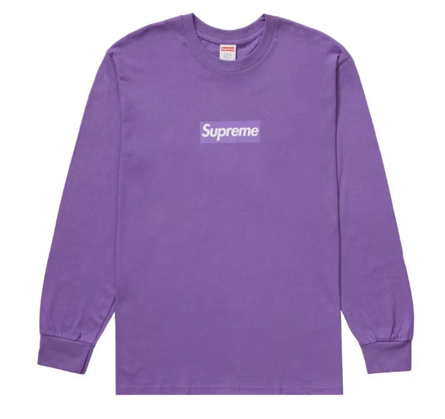 Supreme Box Logo L/S Tee Purple