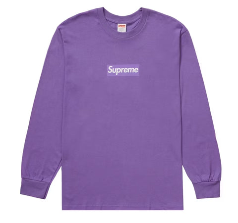 Supreme Box Logo L/S Tee Purple