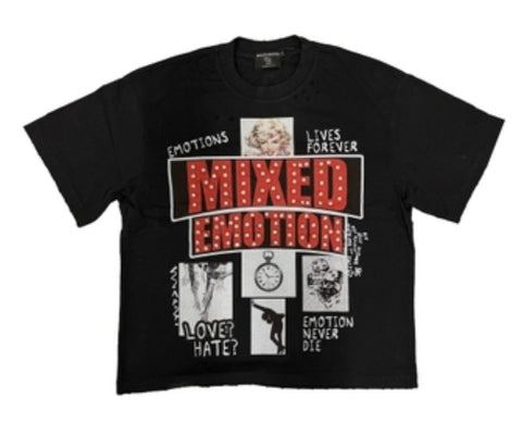 Mixed Emotion Black Lost Identity Tee