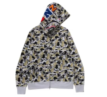BAPE Ginza Store Exclusive ABC Camo Full Zip Hoodie Multicolor