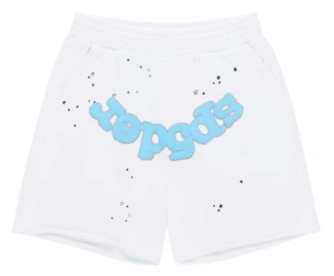 Sp5der OG Logo Sweatshorts White