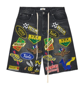VALE FOREVER PASSPORT JORTS BLACK