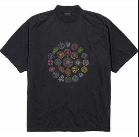 Balenciaga Spiral Crest Tee Pre-Owned