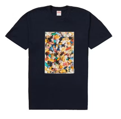 Supreme Pills Tee Navy Pre-Owned