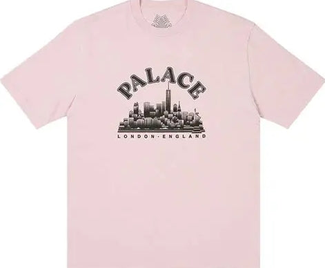 Palace New York Skyline Pink T-Shirt Pre-Owned