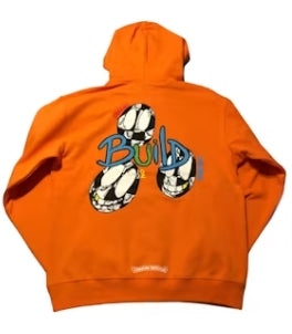 Chrome Hearts Matty Boy Link & Build Hoodie Orange Pre-Owned