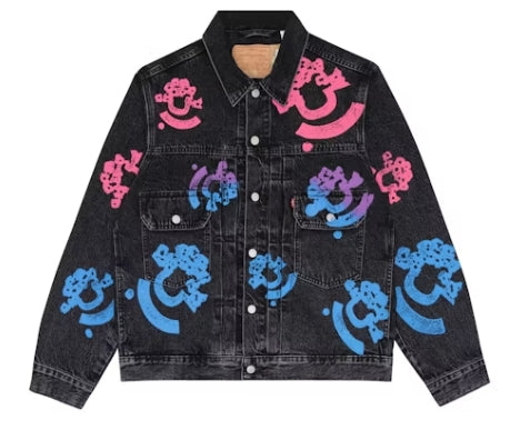 Denim Tears Bstroy Tears Type-2 Denim Trucker Jacket Washed Black