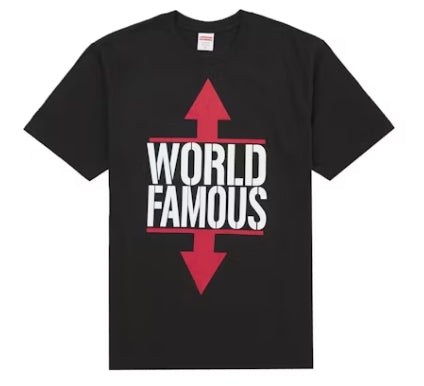 Supreme World Famous Tee Black