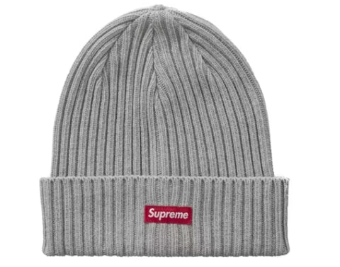 Supreme Overdyed Beanie (SS26) Heather Grey