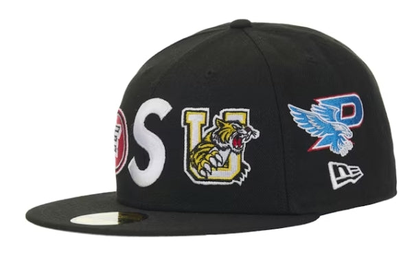 Supreme Mascots S Logo New Era 59Fifty Fitted Cap Black