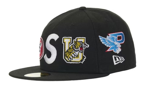 Supreme Mascots S Logo New Era 59Fifty Fitted Cap Black