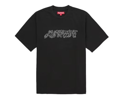 Supreme Raised Script S/S Tee Black