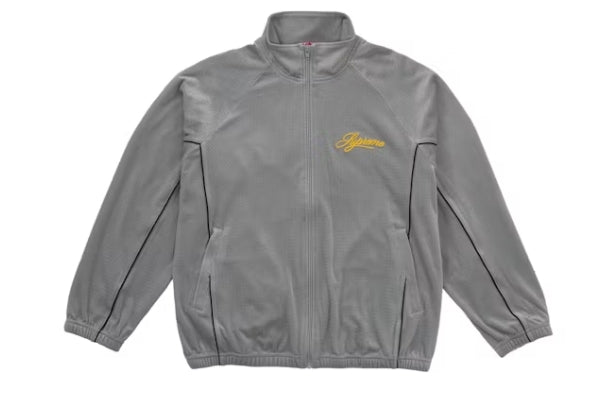 Supreme Velour Mesh Track Jacket Silver