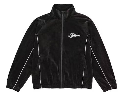 Supreme Velour Mesh Track Jacket Black