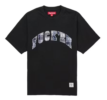 Supreme F*ck Em Plaid S/S Top Black