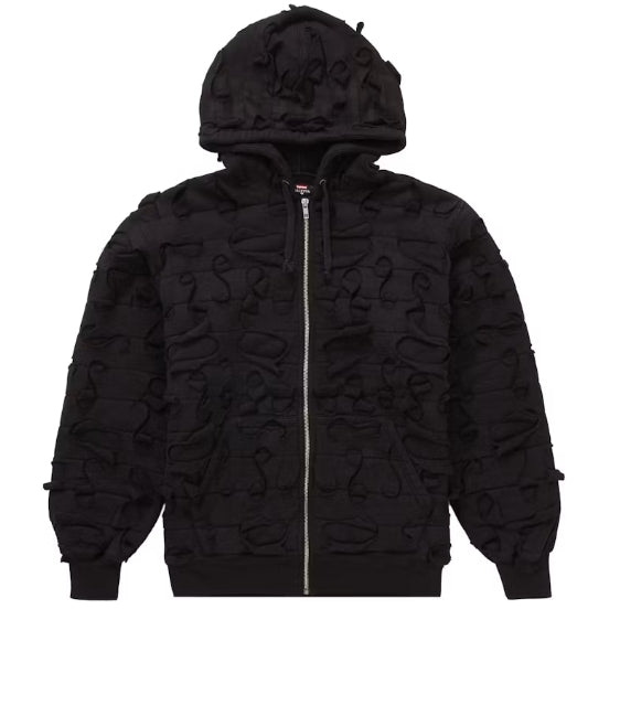 Supreme Griffin Zip Up Hooded Sweatshirt Black Pre-Owned