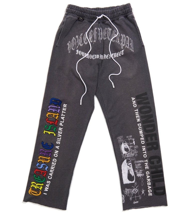 Paly Hollywood Bobby Driscoll Sweatpants Vintage Black