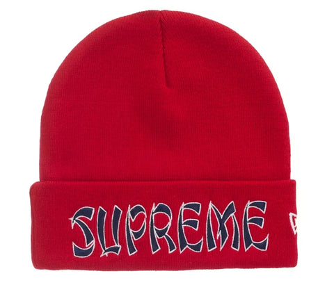 Supreme New Era Action Beanie Red